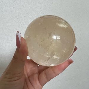 Honey calcite sphere